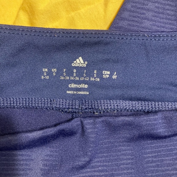 Adidas Climalite Women’s Small Navy Blue Athletic Leggings - Picture 4 of 5